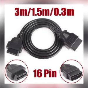 Car OBD Extension Cord Male To Female 16 Core Energized 16 Pin OBD2 ELM327 Diagnostic Tool Connector Scanner Adapter 3m 1.5m