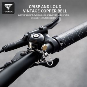 TOSUOD Retro Classical Bicycle Bell Clear Loud Sound Steel Copper MTB Mountain Bike Handlebar Ring Horn Safety Cycling Warning A