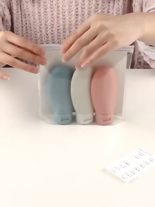 Travel Bottles Plastic Squeezable Tubes Leak Proof Portable Toiletry Containers with Flip Cap for Liquid
