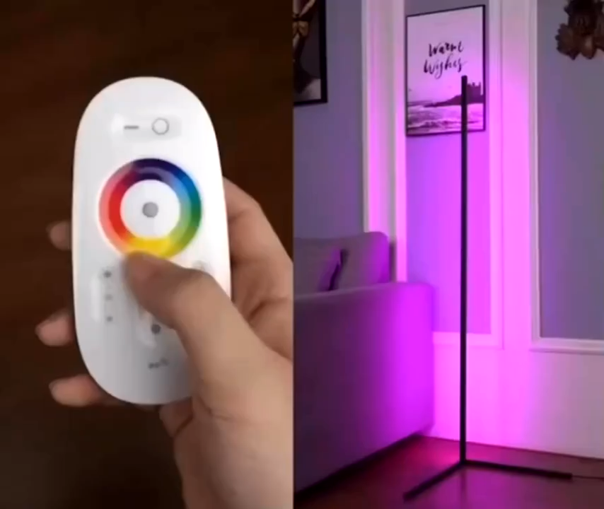 RGB ambient light adjustment multi-color LED foot floor light Nordic night light Floor Light