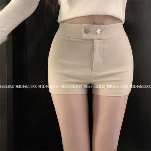 กางเกงขาสั้นทรงเอเอวสูงสไตล์เกาหลีสำหรับผู้หญิง กางเกงขาสั้นทรงสลิมฟิตสำหรับฤดูร้อน กางเกงขาสั้นทรงเอสำหรับผู้หญิง