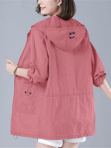 Mid-Length Sun Protective Clothes Womens Outwear Summer New Arrival Middle-Aged Ladieswear Loose Sun-Proof Clothes plus Size Thin Coat Womens Top