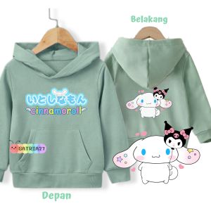 (PROMO)JAKET ANAK LAKI LAKI PEREMPUAN JAKET ANAK CINNAMOROLL JAKET FLEECE ANAK USIA 2-12 SWEATER HOODIE MURAH COD