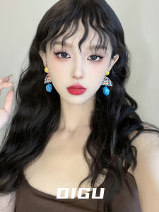 Digu Retro Ethnic Style Color Collision Long Resin Earrings: A Fashion Statement