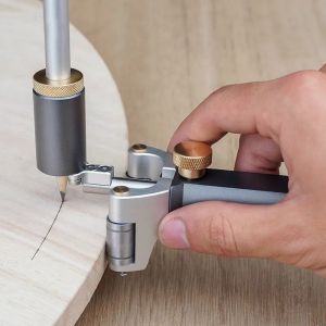 ไม้เครื่องหมายวัดตรง Arc Curve Line Scriber Fine-tuning Parallel Drawing Line ไม้บรรทัดอัตโนมัติวาดเส้นเครื่องมือ