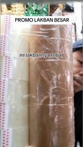 Lakban Besar Bening Dan Cokelat Satuan Termurah