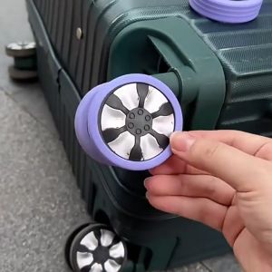 8 Pcs Luggage Wheel Cover Silicone Protective Cover Wear-Resistant Anti-Noise Caster Cover Bagasi Roda Cover 行李箱轮子保护套
