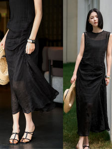 Summer-Ready Lightweight Ramie Sleeveless Dress