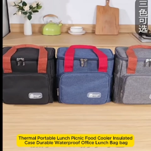 Thermal Portable Lunch Picnic Food Cooler Insulated Case Durable Waterproof Office Lunch Bag bag