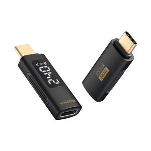 Hagibis 240W USB C Adapter with LED Display USB4 PD Fast Charging Type C Connector 80Gbps 8K Video Power Current Voltage Display