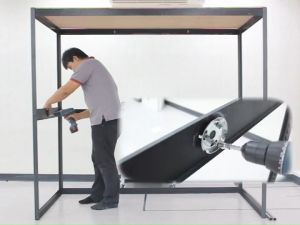 ราวแขวนผ้าติดเพดาน สีชมพู ยาว 2 เมตร ทำจากอลูมิเนียมคุณภาพดี ปรับเลื่อนขึ้น-ลงได้ ติดตั้งง่าย แข็งแรง ทนทาน Ceiling mounted towel rail NL HOME | ZGW-760C