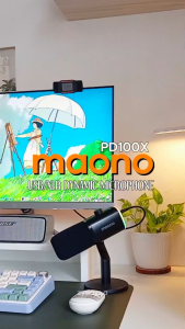 Maono PD100X Dynamic USB/XLR RGB Gaming Microphone for Game Streamers Maonocaster