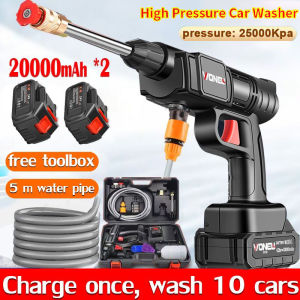 Original Wireless Car Washer Pressure Washer Portable 72V Long Battery Life 25000kpa Cleaning Water Gun Garden Sprayer High Pressure Water Pump Cordless Car Washer Water Handheld Multifunction Garden Pressure Washer Spray Gun 2 year warranty