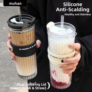 High Appearance Large Capacity Heat Resistant Glass Cup
