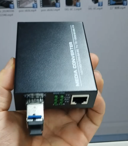 1 Pair Fiber Optical Media Converter 1 Port SFP to 1 RJ45 with 1 Pair LC/SC SFP Module 3/5/20KM