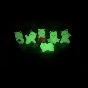 6 Mô Hình Mèo Thần Tài Phát Sáng Bằng Silicon Trang Trí Cảnh Quan Vi Mô Tự Làm Đồ Trang Trí Mèo Mini Phát Sáng Cho Ô Tô Văn Phòng Bàn Làm Việc
