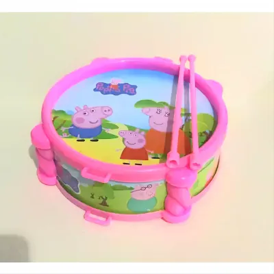 Drum Cartoon Set With Stick Kids Toys