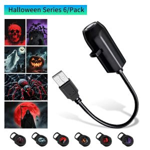 USB Plug in Projection Night Night 5V Planet/Halloween/Christmas Theme Projection Lamp Festival Indoor Ceiling Wall Ambiance Dec
