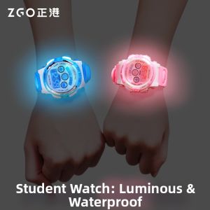 ZGO FUNSU | Childrens Time Display Watch Night Luminescence Waterproof