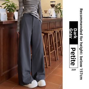 YAYANGREN | Olive Green Loose Wide Leg Suit Pants for Summer