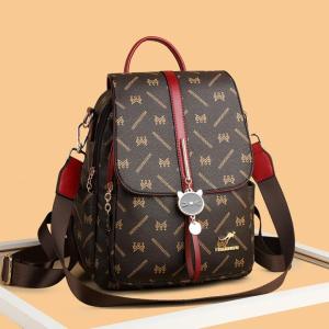 กระเป๋าเป้สะพายหลังผู้หญิงหนังแท้ขนาดใหญ่สำหรับเดินทางและไปทำงาน กระเป๋าสะพายข้างแบบสะพายข้างสำหรับเด็กและคุณแม่ กระเป๋าใส่หนังสือ