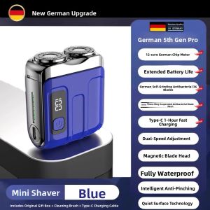 MONLEYTA | Portable Electric Shaver For Men German Precision New 2025 Gift For Boyfriend No Black Points Left Mini Rotating Blade Steel