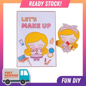 (DIY PACK) LETS MAKE UP Busy Book l Paper Doll Book l DIY Book l Quiet Book l Kid Activity Book