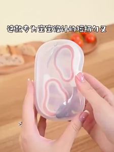 Baby Spoon Fork Set Toddler Self Feeding Training Tableware 316 Stainless Steel Silicone HandleUniversal Box