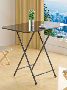 Foldable Dining Table Simple Modern Home Rent Writing Table Outdoor Portable Stall Selling Table Small Apartment Square Table