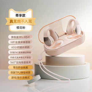 Bluetooth Wireless Earphones 2025 New Model Bone Conduction Sports Noise Reduction Non-In-Ear Clip Style for Active People