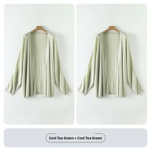 miiow | Lace Collar Knitted Open Cardigan Shawl Outerwear Womens Summer New Lazy Style Vine Silk Long Sleeve Mid-Length Single Piece