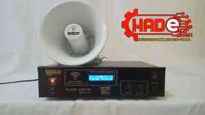 BEL SEKOLAH OTOMATIS SETING HP VIA WIFI 2 HORN LENGKAP