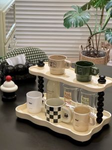 Giá Để Đồ Bằng Nhựa Để Trưng Bày Và Sắp Xếp Tách Cà Phê Tách Trà Tách Nước Giá Để Đồ Trang Trí Nhà Cửa Giá Để Đồ Bên Bàn Ăn