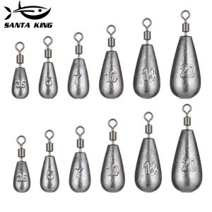 SantaKing Casting Swivel Weight Sinkers Fishing Weights Drop Shot Dipsey Lead Sinker Saltwater