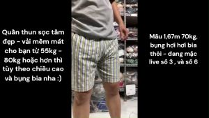 Quần đùi nam size đại 55kg - 90kg thun cotton đẹp - Quần short lửng nam mềm đẹp có túi sau - QN1
