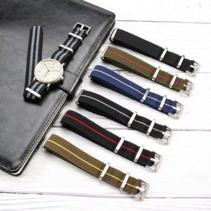 Zhangeer Nylon strap watch band Lightweight And Breathable Elastic Nylon men Belt Watch Strap Women Bracelet Military Watch Band 18mm 20mm 22mm With Tools