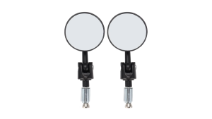 2pcs/Pair Universal Motorcycle Rear View Mirrors Round Handle Bar End Foldable Motorbike Side Mirror For Cafe Racer 7/8"