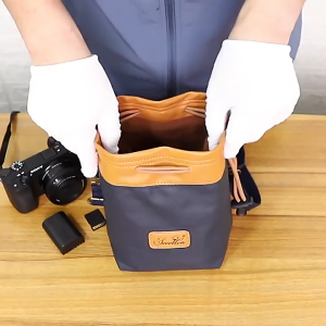 Túi máy ảnh đeo chéo kiểu dây rút  kháng nước tốt Sccotton
