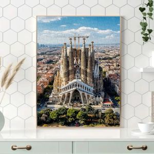 Kayou | 500/1000 Pieces Jigsaw Puzzle Barcelona Sagrada Familia Jigsaw Puzzle Educational Toy for Kids Children s Games Christmas Gift