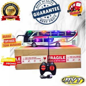 [BATERAI CAS] mainan miniatur bus telolet basuri remote control full lampu termurah