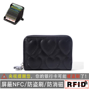 Elegant Heart Shaped Womens Wallet Large Capacity Anti-Magnetic Multi-Function Card Holder Compact Size 2025 New Style