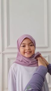 Kerudung Anak Perempuan Segitiga Instan Jersey - Jilbab Anak 1-10 Tahun Hijab Anak Kekinian Viral (Hafidz) - Warna Lengkap