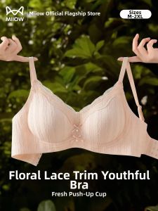MiiOW | Summer Thin Seamless Cooling Lace Non-wire Bra For Gathering