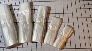 50PCS White Transparent Plastic Bags Disposable Takeaway Packing Bag Food Container Packaging Bag