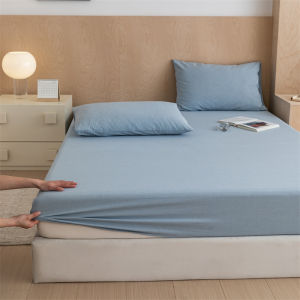 Pure Cotton Color Woven Washed Anti-Slip Bed Canopy Full Enclosure Dormitory Three Piece Set Seasonal Allergy Resistant Bedding