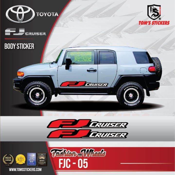 👍👍 TOYOTA FJ CRUISER CAR BODY STICKER SET FJC - 05 | Lazada