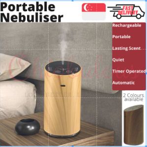 Portable Nebuliser Diffuser Scent Indoor Essential Oil Aroma Rechargeable Automatic Timer