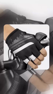 ROCKBROS Găng Tay Nửa Ngón S247 Chất Liệu Polyester Nylon Đen Thích Hợp Thể Thao Ngoài Trời