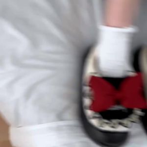 XIXITIAO 2024 New Cotton Slippers Lolita Bow Cotton Slippers Womens Winter Cute Home Closed Toe Cotton Shoes