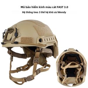 Mũ Chiến Thuật Nhanh FAST 1.5kg Chất Liệu Sợi Thủy Tinh Dùng Cho Hoạt Động Ngoài Trời Huấn Luyện An Toàn Chống Bạo Loạn Đệm Treo Wendy Thiết Bị Bảo Hộ